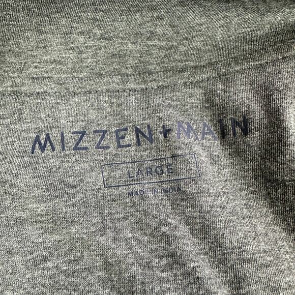 Mizzen+Main Vest Mens Large Gray Belson Quilted Full Zip Casual Modal Work Golf - Picture 5 of 10